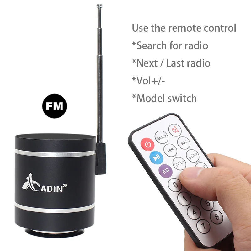 Портативная мини Колонка Adin 15 Вт Bluetooth 4 0|Портативные колонки| |