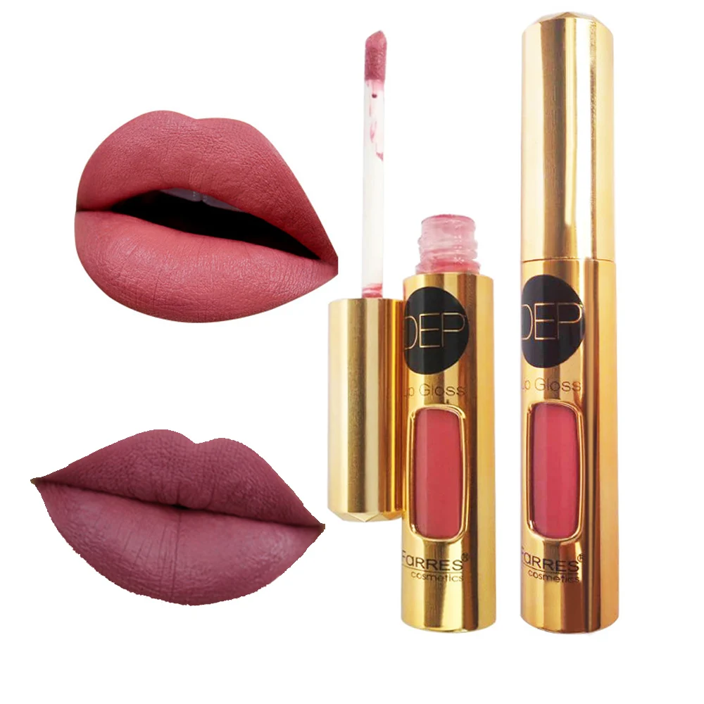 FaRRES Макияж для губ матовый блеск 6 видов цветов водонепроницаемая жидкая губная