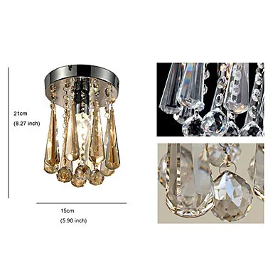 Светодиодный потолочный светильник люстра с кристаллами класса люкс для