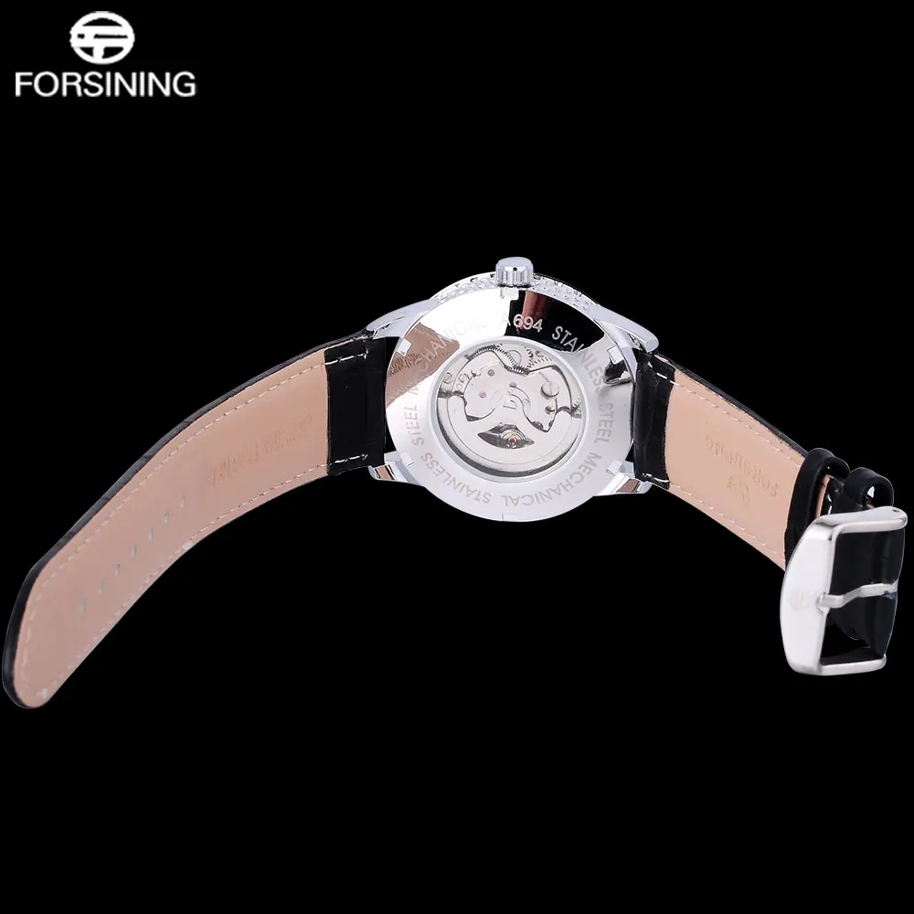 Мужские наручные часы с золотым циферблатом автоматические синим модель A845