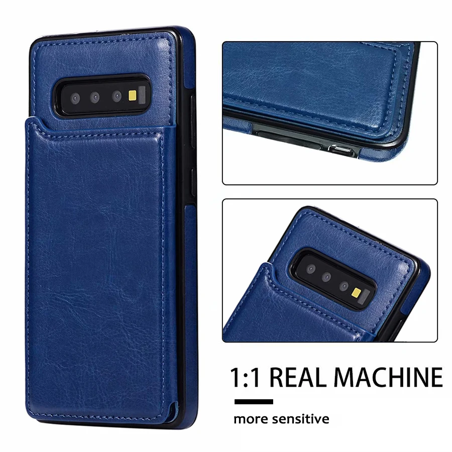 VALAM samsung S10 S10plus деловой откидной Чехол для samsung S7 S7edge S8 S9plus Грязезащищенная бумажник чехол анти стук для Note 8 9