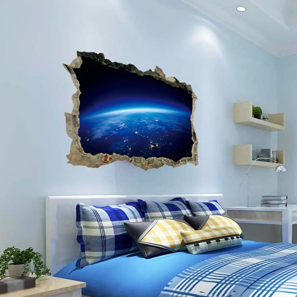 1* 3D Wall Stickers Home Living Room Decor Accessories Starry Sky Series For Kids Bedroom Decoration | Дом и сад