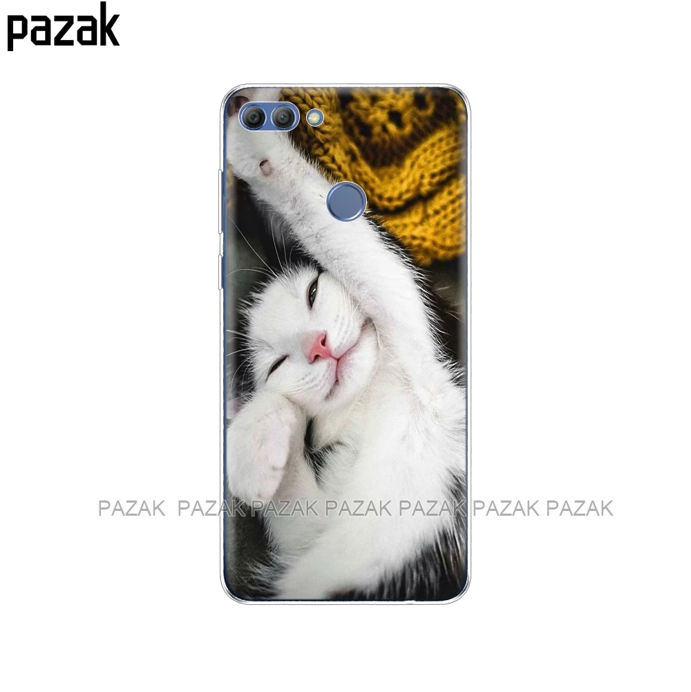 34387 Силиконовый чехол для телефона huawei Y9, чехлы, Coque etui, бампер, оболочка, мягкий ТПУ, задняя крышка для телефона, полная защита 360 - Цвет: 34387