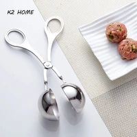 k2 home stainless steel meat baller tongs cake pop meatball maker ice tongs cookie dough scoop sphere mold ball kitchen tools
