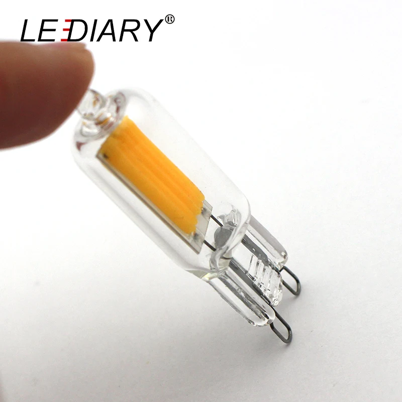 Светодиодные лампы LEDIARY 10 шт./лот COB G9 для люстры внутреннее освещение 220 240 в 2 вт