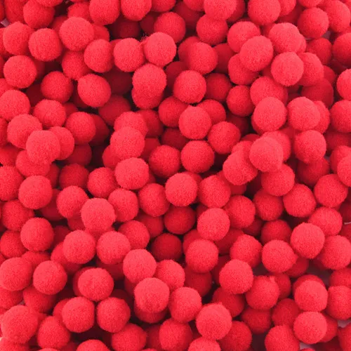 01red Мини помпоны 10 мм Мульти варианты мягкие шарики-Помпоны ручной работы DIY домашний сад Свадьба Швейные аксессуары для художественного оформления инструмент 20 г - Цвет: 01red