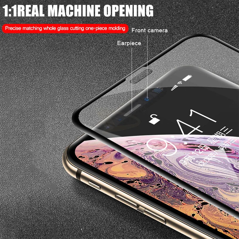 100d Защитная пленка для экрана IPhone X XS Max XR закаленное стекло 8 7 6 6s Plus защитное |