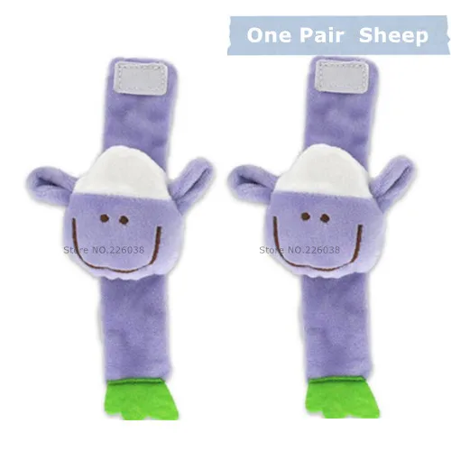 BF53 Sheep 1 pair Дизайн, плюшевые детские игрушки, животные, ручные колокольчики, детские погремушки, игрушки высокого качества, подарок для новорожденных, стиль животных,, BF01 - Цвет: BF53 Sheep 1 pair