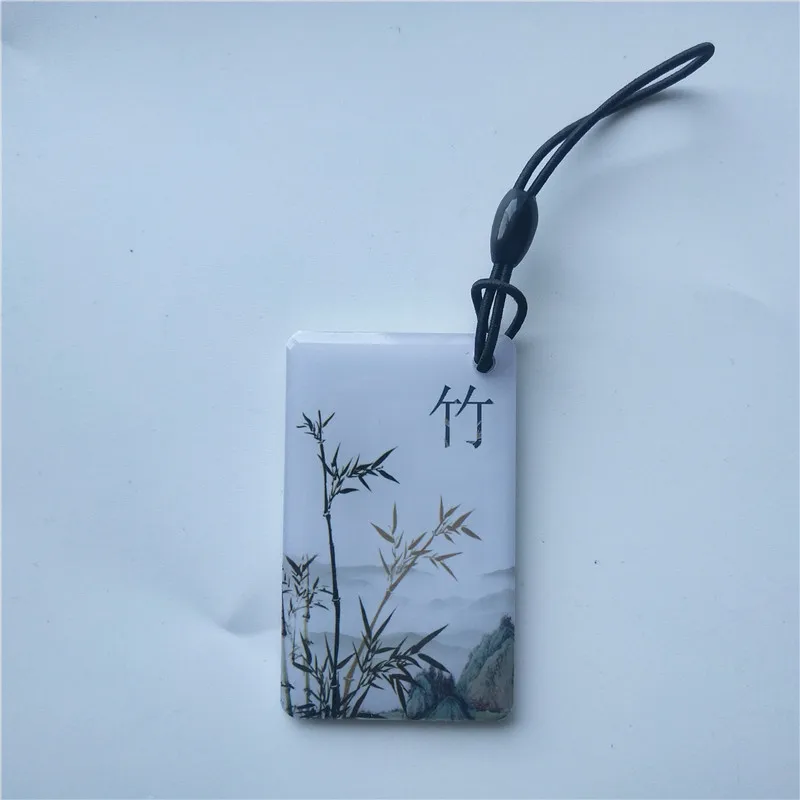1 шт., китайский стиль, 125 кГц, RFID EM4100, брелки для ключей, жетоны, брелки, брелок, ID карта, только для чтения, контроль доступа, RFID карта