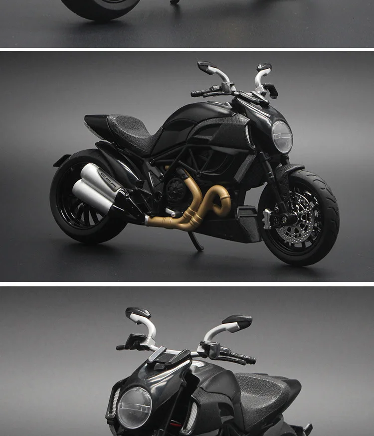 1:12 Kawasaki Ducati имитационная модель мотоцикла из сплава детская со звуком гладкая линия Игрушечная модель автомобиля