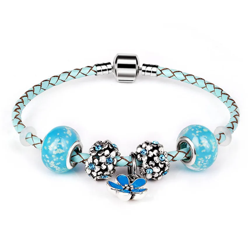 Женский винтажный браслет с бусинами в форме цветка|bracelet glass beads|charm braceletbracelets for