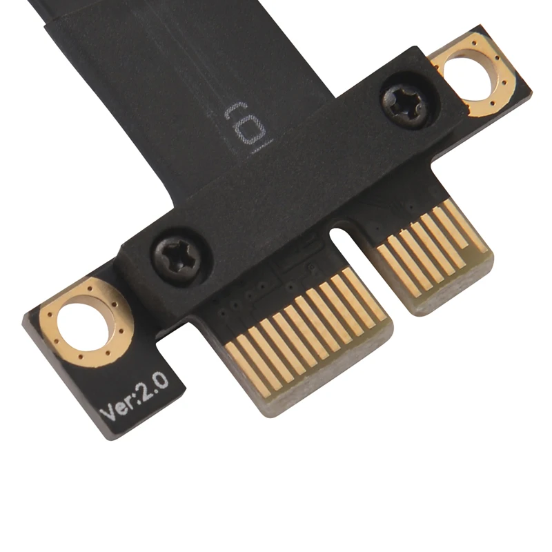 Удлинительный кабель PCIe 3 0x1 to x1 с левым углом высокоскоростной PCI Express 1x для защиты