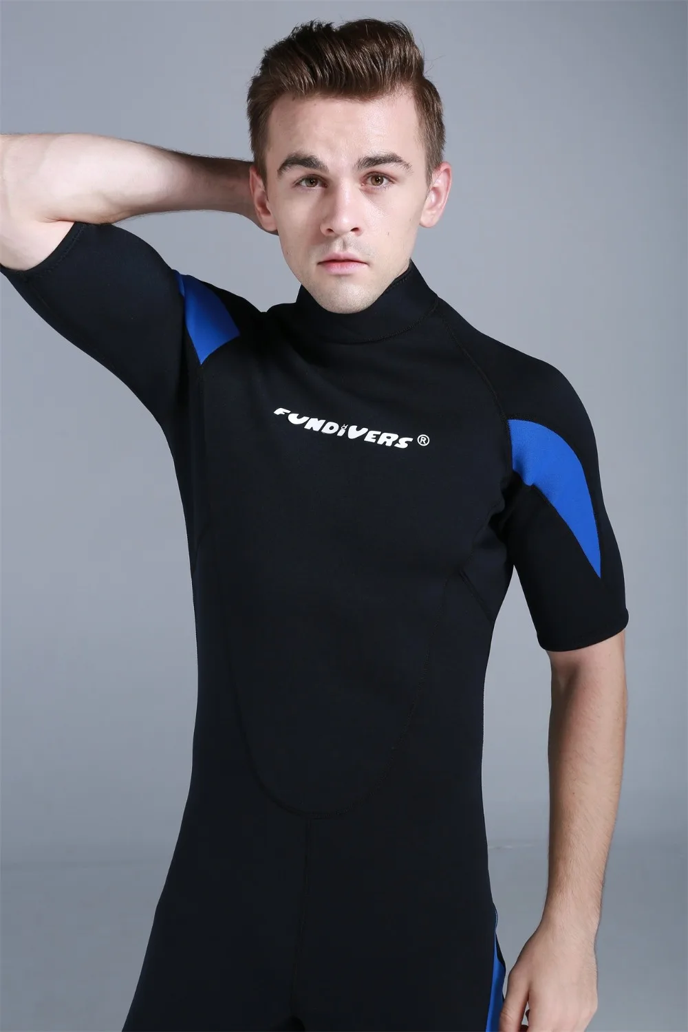 Fundivers плавать спортивная S-2xl синий и красный двойной нейлон мужчины 3 мм scr