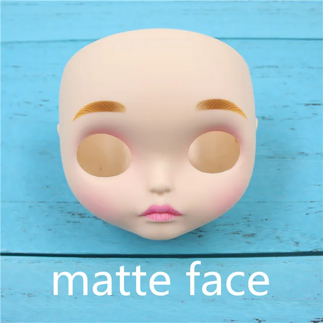 Blyth кукла ледяная игрушка Лицевая панель и винты для DIY пользовательские куклы - Цвет: matte face