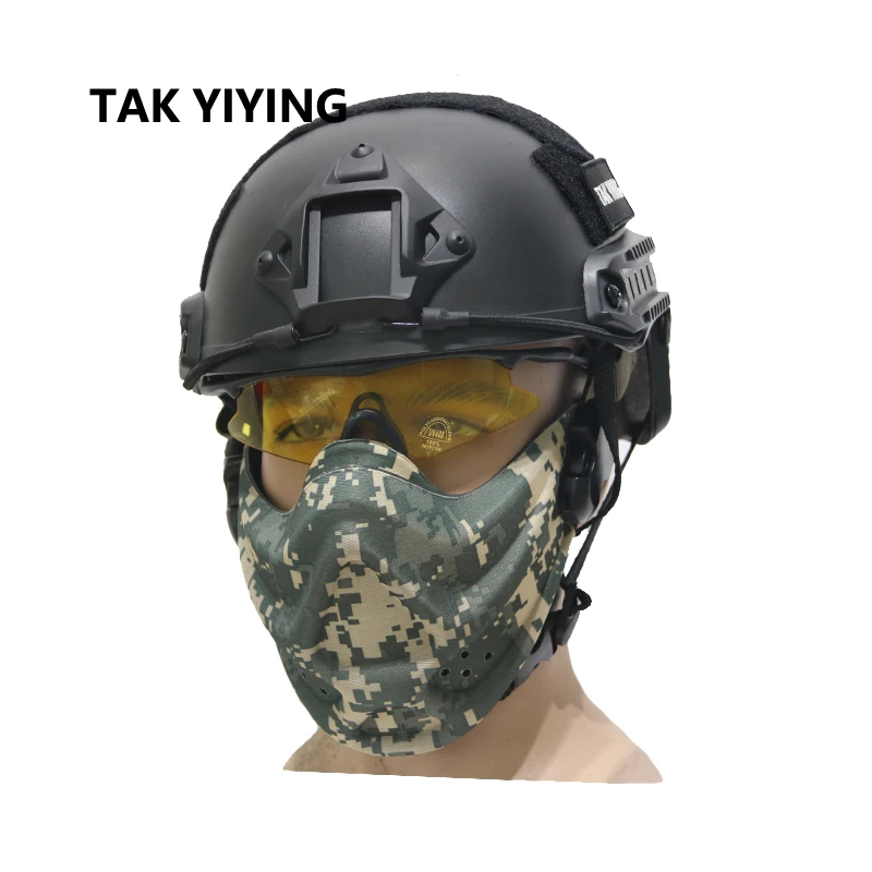 Тактическая Маска для лица TAK YIYING военная страйкбольная маска защиты рта