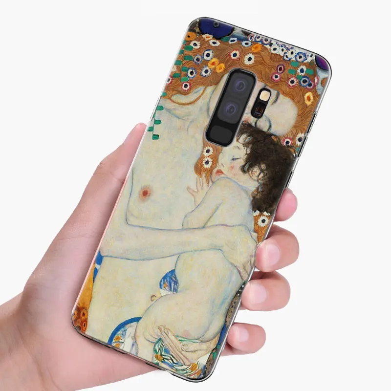 Популярный силиконовый чехол The Kiss от Gustav Klimt для Samsung Galaxy S10 S9 S8 Plus S7 Edge A6 A8 A7 A9 2018 A5