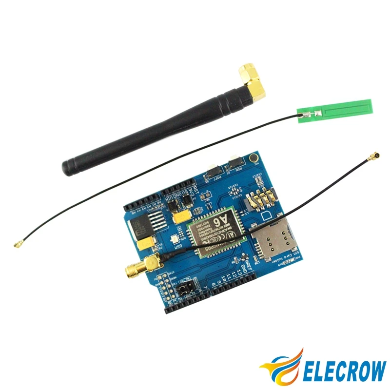 Elecrow A6 GSM GPRS Щит для Arduino модуль эффективного чипа с антенной развитию DIY Телефон