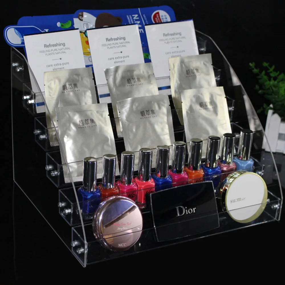 Новая акция Косметика для макияжа 6 Ярусов Прозрачный акриловый Органайзер Mac