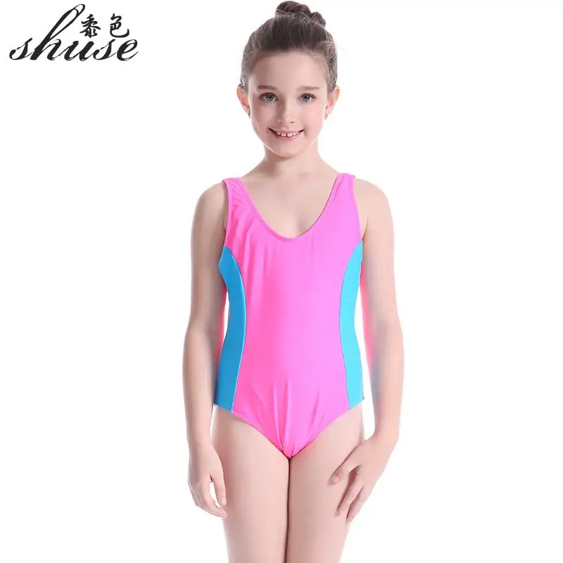 Детский спортивный купальник цельный для девочек детские купальные костюмы