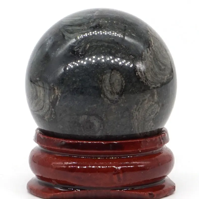 Шар из натуральной яшмы Stromatolite минеральный семейный массажный хрустальный шар