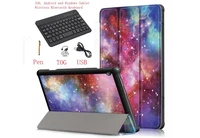 bluetooth keyboard cover pattern leather for lenovo tab m10 hd m10 hd 2nd gen tb x306f tb x306x tablet keyboard casepen