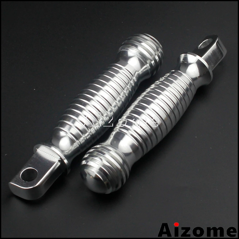 Алюминиевые Подножки для мотоцикла подножки Harley Cafe Racer Chopper Bobber M10 шероховатых