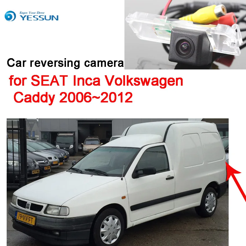 YESSUN For SEAT Inca Volkswagen Caddy 2006~2012 Car Rear View Back Up Reverse Parking high quality Camera Waterproof CCD HD+CAM