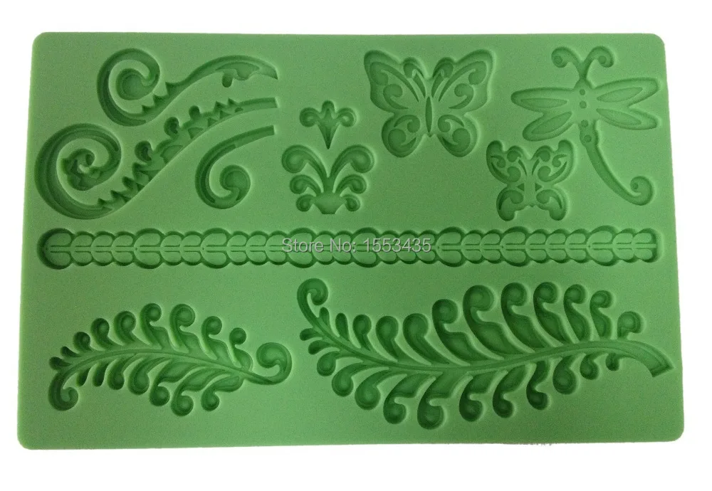Силиконовая форма для мастики силиконовая украшения торта|fondant silicone molds|silicone