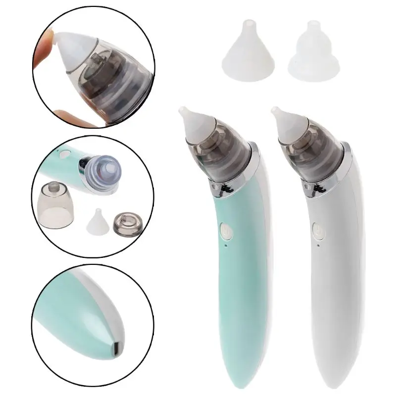 

Baby Nasal Aspirator Electric Safe Hygienic Nose Cleaner with 2 Sizes Of Nose Tips And Oral Snot Sucker For Newborns Boy Girls