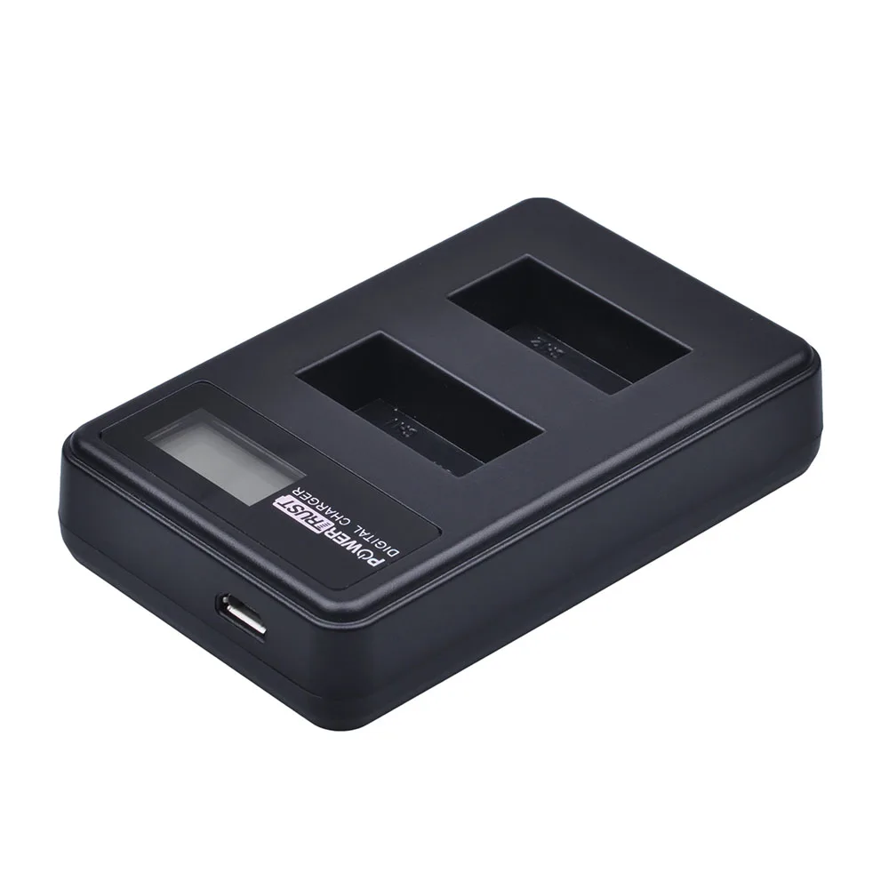 Powertrust 1 шт. для Gopro hero3 ЖК дисплей Dual USB зарядное устройство AHDBT 301 302 батарея