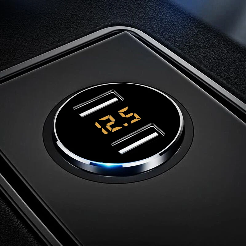 Автомобильное зарядное устройство с двумя USB-разъемами мобильный телефон А для