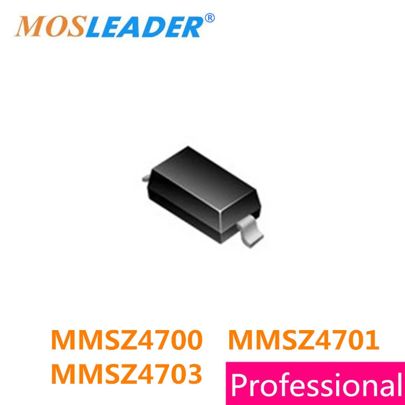 Mosleader SOD123 1000 шт. MMSZ4700 MMSZ4701 MMSZ4703 MMSZ4700T1G DJ 13 в mmsz4701g DK 14 MMSZ4703T1G DN 16 В 1206 высокое