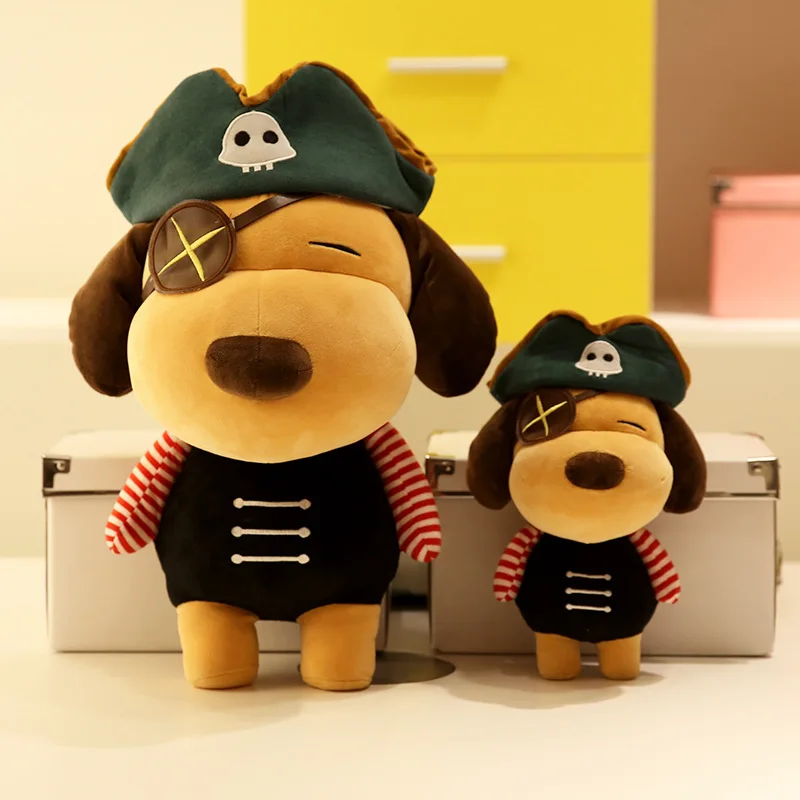 25 см Одноглазый пират плюшевый щенок игрушка Лицо со шрамом кролик шкипер