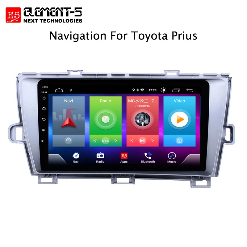 Автомобильный Android 8,1 мультимедийный плеер для Toyota Prius LHD 2009-2013 навигационное устройство GPS Рулевое колесо bluetooth управление Поддержка