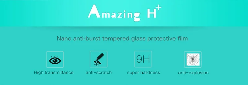 Для iPhone X/XS/XR/XS Max/8 Plus Защитное стекло NILLKIN Amazing H/H+ PRO 9H 2.5D Arc 0,3 мм закаленное защитное стекло