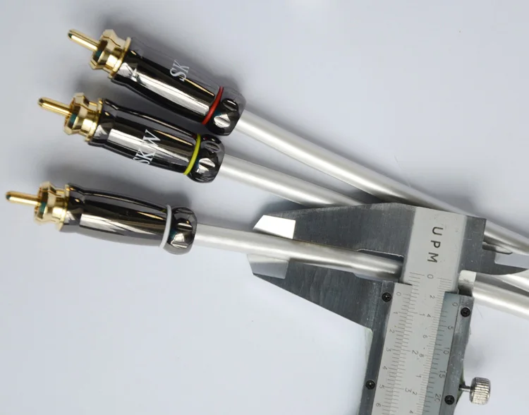 SKW бескислородной меди Кабель сабвуферный nthusiast усилитель 3RCA к аудио и видео