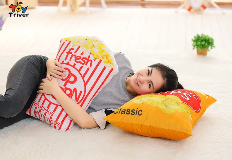 Pop Кукуруза Кола Чипсы Картофель фри закуска плюшевая мягкая игрушка кукла