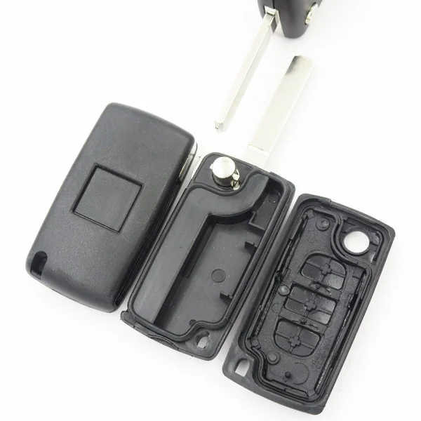 Cocolockey Сменный Чехол для PEUGEOT 207 307 407 SW 308 607 3 кнопочный дистанционный флип-брелок