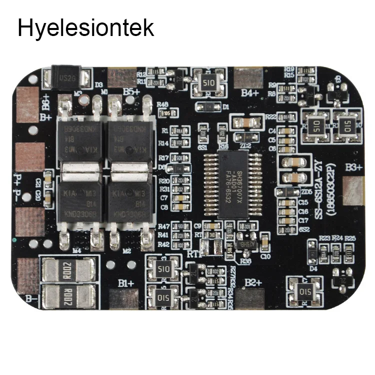 6S 20A 30A 3,7 V BMS баланс PCB PCM BMS 6S 18650 Lipo литий-ионный аккумулятор защита печатная плата зарядное устройство для электродрели - Цвет: 6S 20A BMS