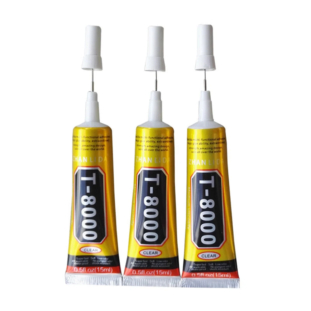 

T8000 Repair Liquid Glue Screen Repair Kit 15ml Multi Purpose Glue for Touchscreen Phone Frame/Touch Screen Epoxy Adhesive MDD88