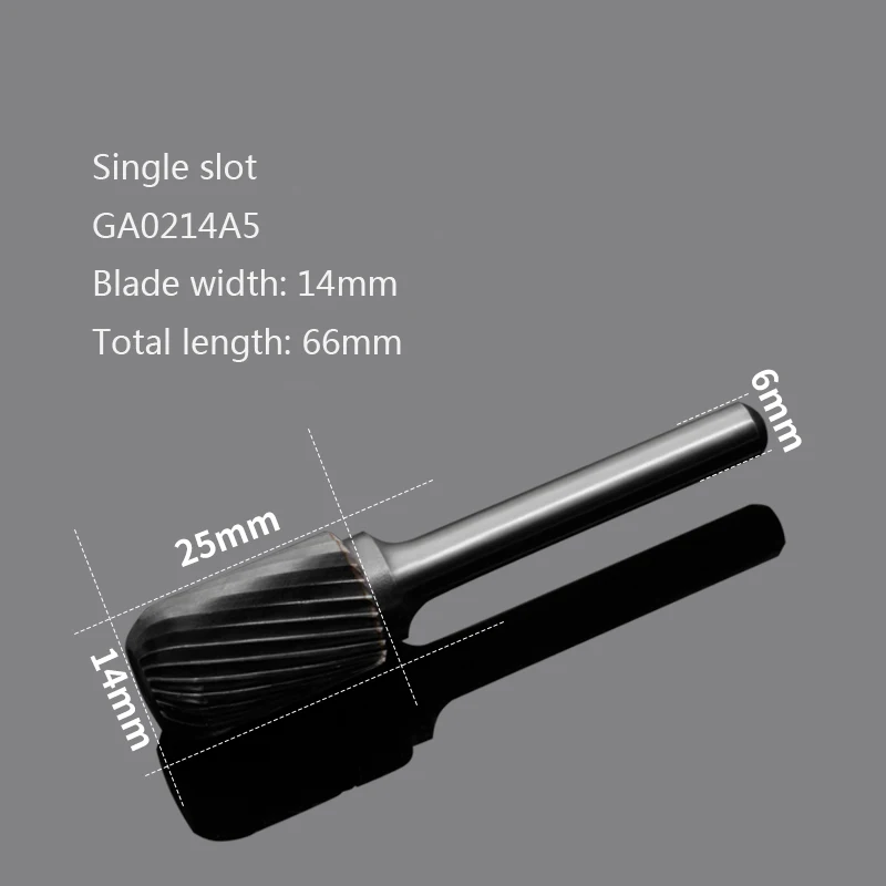 Single slot 14mm W Тип твердого сплава Вольфрамовая сталь роторная хонинговая головка фреза Набор металла Расточная головка шлифовальная стиральная машина цилиндрическая - Цвет: Single slot 14mm