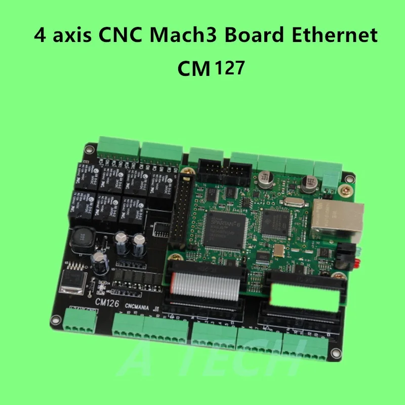 5 осей CNC Mach3 Breakout Board + Ethernet Гладкий степпер контроллер движения CM127|mach3 breakout board|mach3