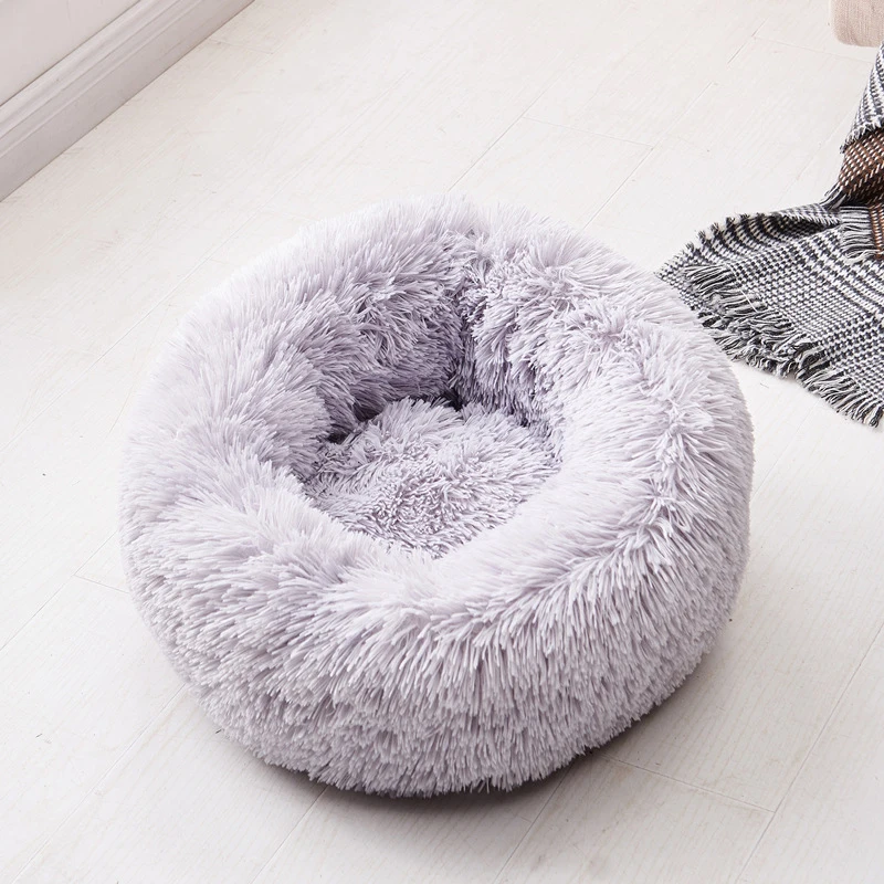 Warm Fleece Cat Dog Beds Mats Round Pet Sofa Kennel Washable Breathable for Dogs House Small Medium Mat Bed | Дом и сад