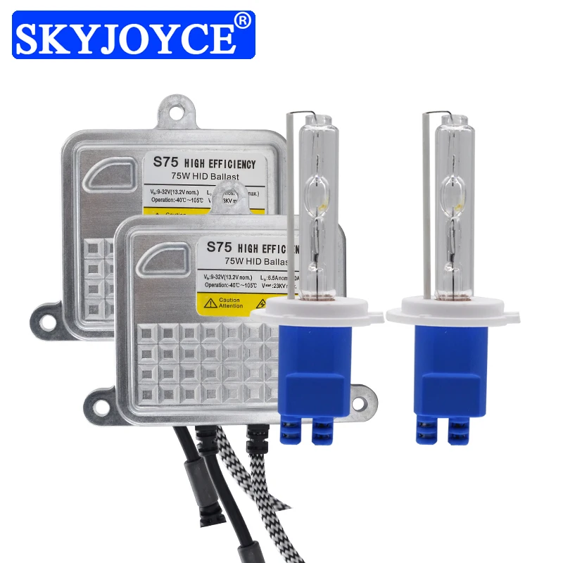 Комплект ксеноновых фар SKYJOYCE ксеноновые лампы H1 H11 H7 HB3 HB4 D2H HID 3000K 4300K 5000K 6000K 24V для