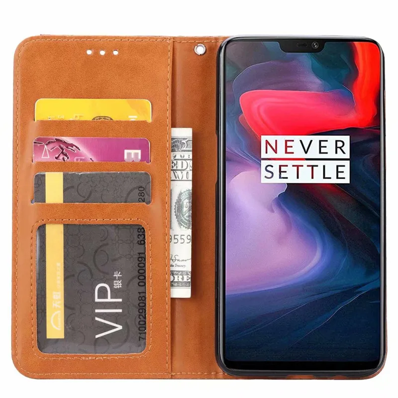 For Oneplus 6 6T 7 7T Luxury High Quality Wallet With Card Slot Magnetic Flip Cover Leather Case One Plus 8 Pro Phone Cases|case for sony xperia|case