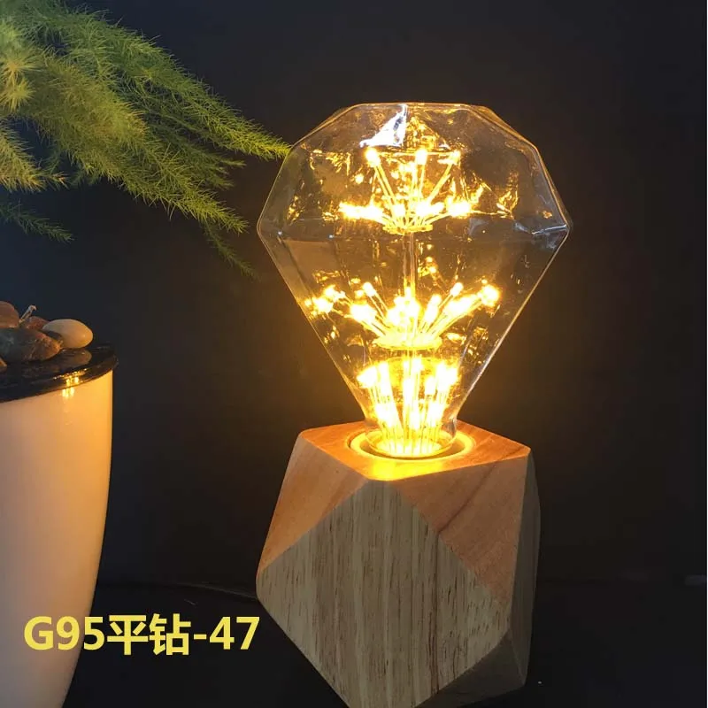 

G95 Diamond Starry sky lamp LED Edison Light bulb E27 110V 220V 3W Firework lamp Energy saving home Decor Christmas gift
