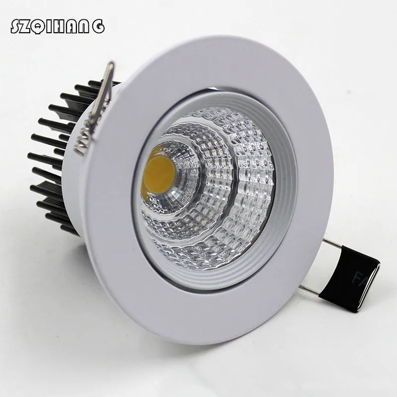 

Higt Lighting LED Square Downlight COB 7W 12W LED Spot light decoration Ceiling Lamp Free Shipping AC85~265