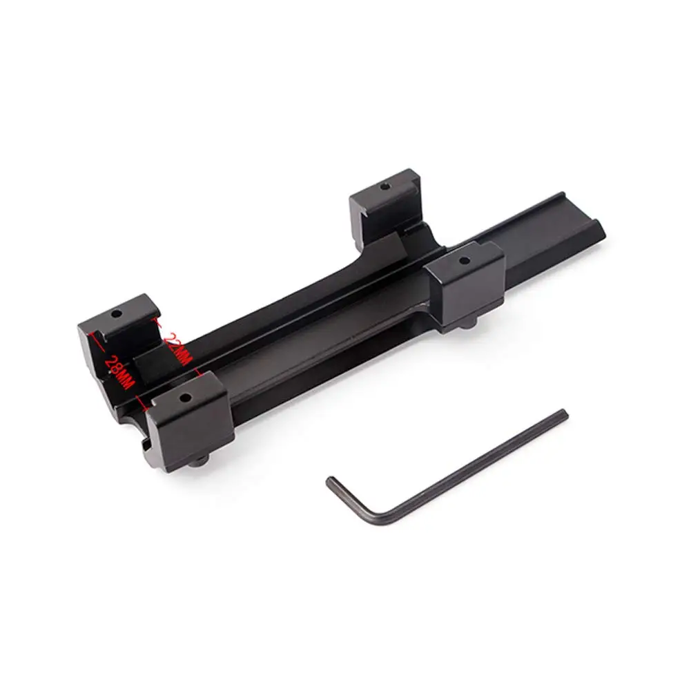 

UniqueFire Tactical Low Profile Rail Scope Mount Short Top Base 20mm Picatiny with 11 Slots for MP5/G3/MP5K