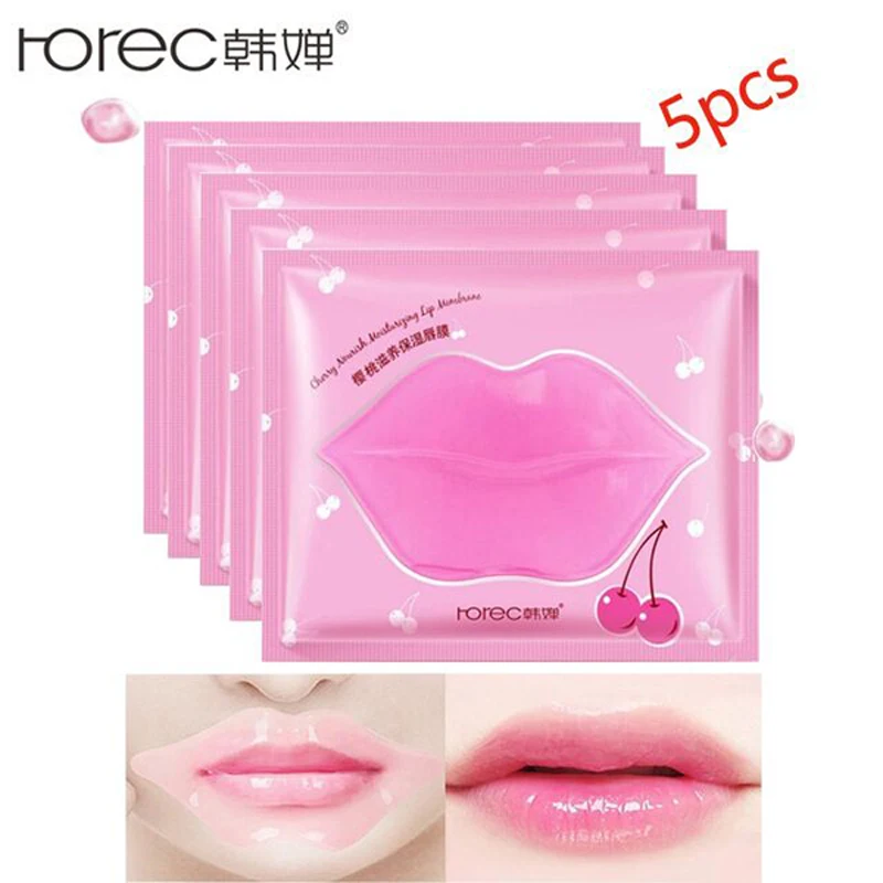 

ROREC Cherry Lip Mask Crystal Collagen Facial Mask Lip Mask Moisture Essence Lip Care Pads Anti Ageing Wrinkle Patch Pad Gel