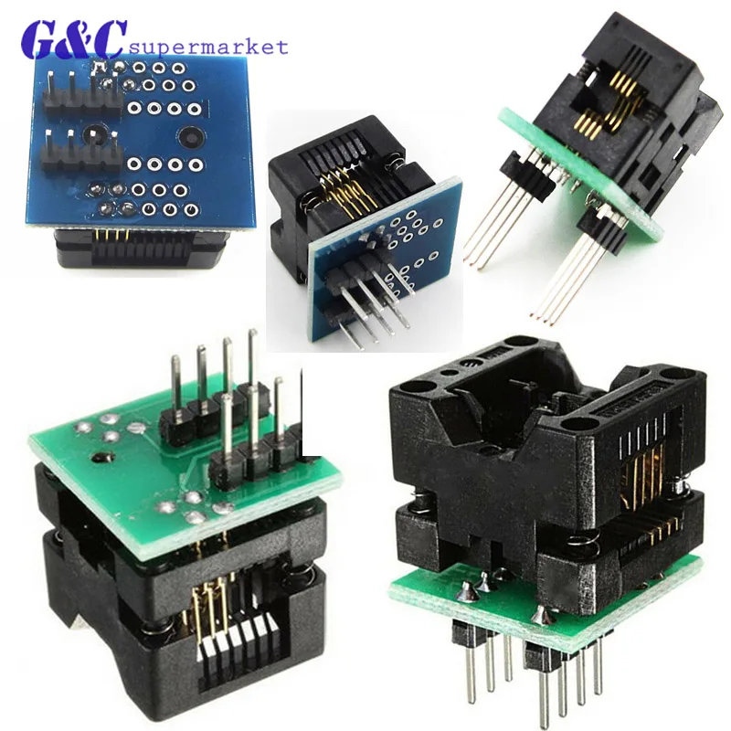 1 шт. SOIC8 SOP8 для DIP8 широкофюзеляжный сиденье широкий 150mil/200mil программист разъем